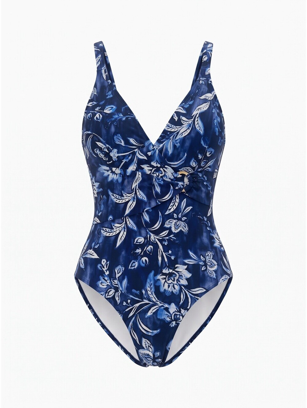 $99 Jantzen Women’s Size 8 Blue Floral  One-Piece Swimsuit NWT
